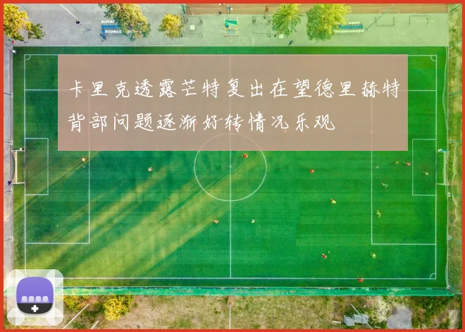 卡里克透露芒特复出在望德里赫特背部问题逐渐好转情况乐观